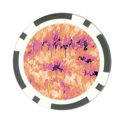 Yellow And Pink Abstract Poker Chip Card Guard (10 Pack) by Dazzleway