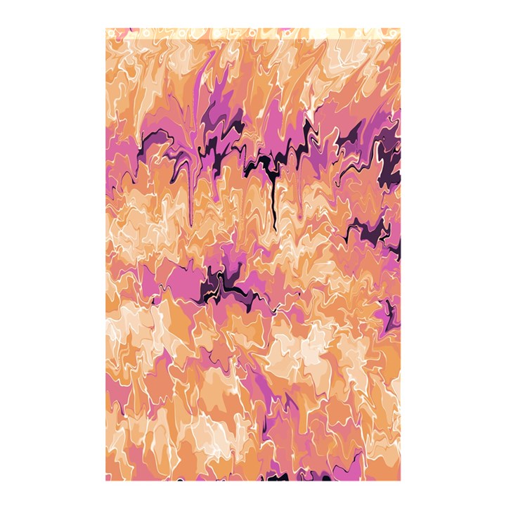 Yellow and pink abstract Shower Curtain 48  x 72  (Small) 