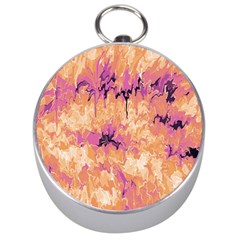 Yellow And Pink Abstract Silver Compasses by Dazzleway