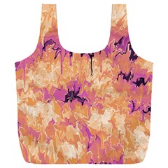 Yellow And Pink Abstract Full Print Recycle Bag (xxxl) by Dazzleway