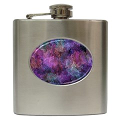 Multicolored Abstract Hip Flask (6 Oz) by Dazzleway