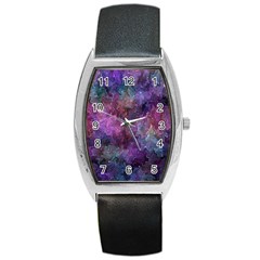 Multicolored abstract Barrel Style Metal Watch