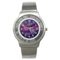 Multicolored Abstract Stainless Steel Watch by Dazzleway