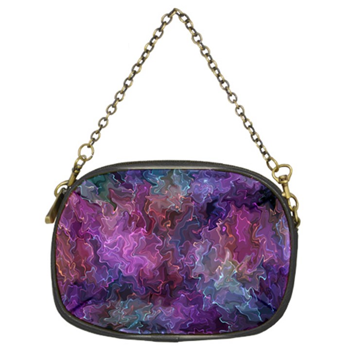 Multicolored abstract Chain Purse (Two Sides)