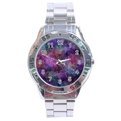 Multicolored abstract Stainless Steel Analogue Watch