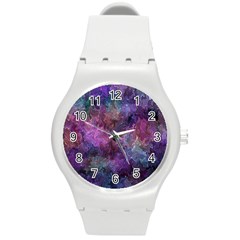 Multicolored Abstract Round Plastic Sport Watch (m) by Dazzleway