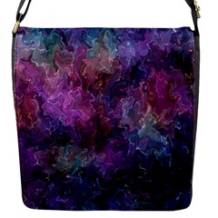 Multicolored Abstract Flap Closure Messenger Bag (s) by Dazzleway