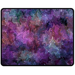 Multicolored abstract Double Sided Fleece Blanket (Medium) 