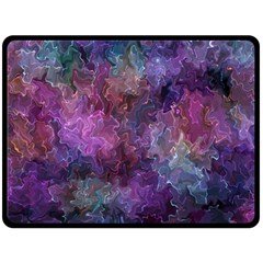 Multicolored abstract Double Sided Fleece Blanket (Large) 