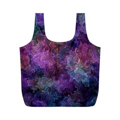 Multicolored abstract Full Print Recycle Bag (M)