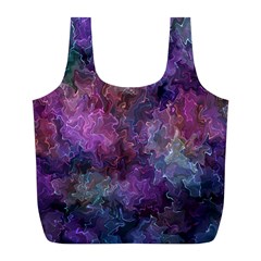 Multicolored abstract Full Print Recycle Bag (L)