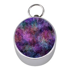 Multicolored abstract Mini Silver Compasses