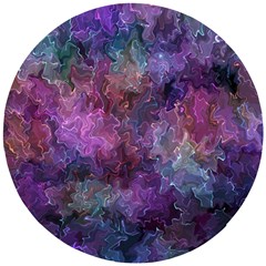 Multicolored Abstract Wooden Puzzle Round by Dazzleway