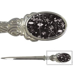 Dark Floral Artwork Letter Opener