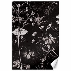 Dark Floral Artwork Canvas 12  X 18  by dflcprintsclothing