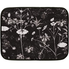 Dark Floral Artwork Fleece Blanket (mini) by dflcprintsclothing