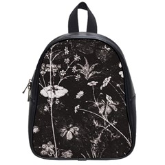 Dark Floral Artwork School Bag (small)