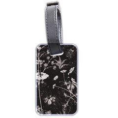 Dark Floral Artwork Luggage Tag (two Sides) by dflcprintsclothing