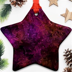 Red Melty Abstract Ornament (star) by Dazzleway