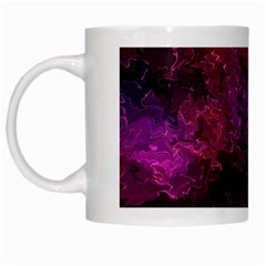 Red Melty Abstract White Mugs by Dazzleway