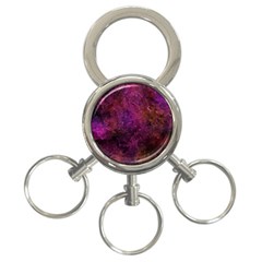 Red Melty Abstract 3-ring Key Chain by Dazzleway