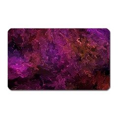 Red Melty Abstract Magnet (rectangular) by Dazzleway