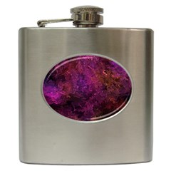 Red Melty Abstract Hip Flask (6 Oz) by Dazzleway