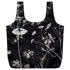 Dark Floral Artwork Full Print Recycle Bag (xl) by dflcprintsclothing