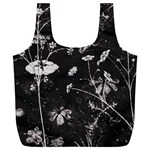 Dark Floral Artwork Full Print Recycle Bag (XL) Front