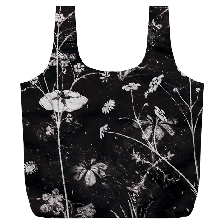 Dark Floral Artwork Full Print Recycle Bag (XL)