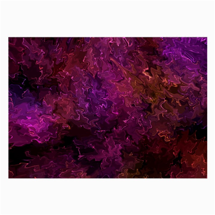 Red melty Abstract Large Glasses Cloth