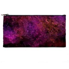 Red Melty Abstract Pencil Case by Dazzleway