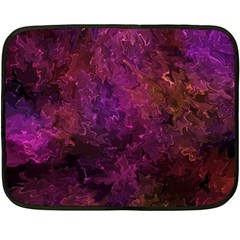 Red Melty Abstract Double Sided Fleece Blanket (mini)  by Dazzleway