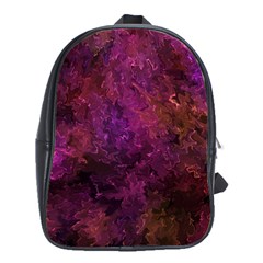 Red Melty Abstract School Bag (large) by Dazzleway