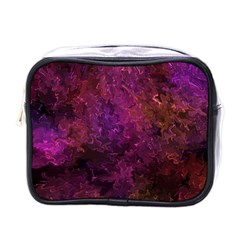 Red Melty Abstract Mini Toiletries Bag (one Side) by Dazzleway