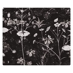 Dark Floral Artwork Double Sided Flano Blanket (small)  by dflcprintsclothing