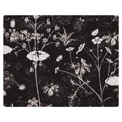 Dark Floral Artwork Double Sided Flano Blanket (medium)  by dflcprintsclothing