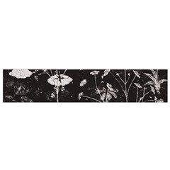 Dark Floral Artwork Small Flano Scarf by dflcprintsclothing