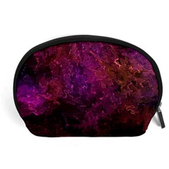 Red Melty Abstract Accessory Pouch (large) by Dazzleway