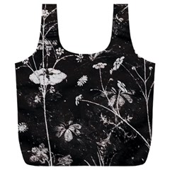 Dark Floral Artwork Full Print Recycle Bag (xxl) by dflcprintsclothing