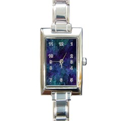 Glassy Melty Abstract Rectangle Italian Charm Watch by Dazzleway