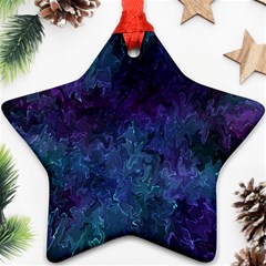 Glassy Melty Abstract Ornament (star) by Dazzleway