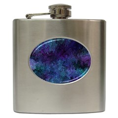 Glassy Melty Abstract Hip Flask (6 Oz) by Dazzleway