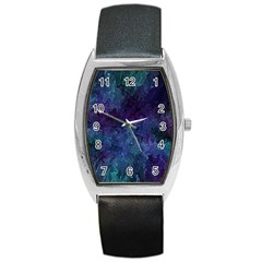 Glassy Melty Abstract Barrel Style Metal Watch by Dazzleway