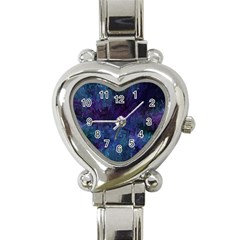 Glassy Melty Abstract Heart Italian Charm Watch by Dazzleway