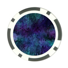 Glassy Melty Abstract Poker Chip Card Guard by Dazzleway