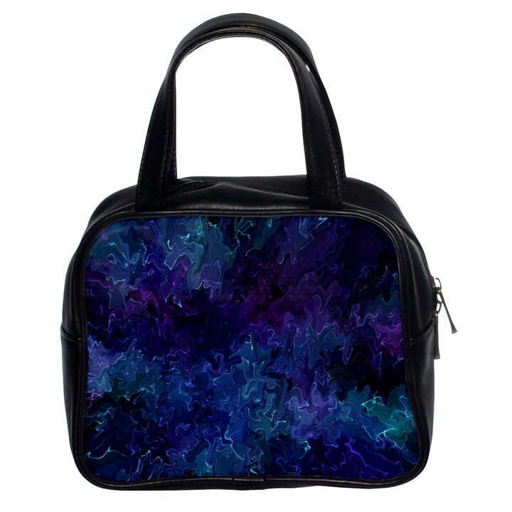 Glassy melty abstract Classic Handbag (Two Sides)