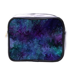 Glassy Melty Abstract Mini Toiletries Bag (one Side) by Dazzleway