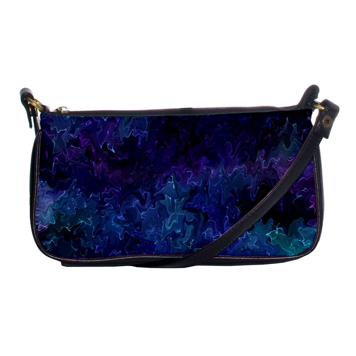 Glassy melty abstract Shoulder Clutch Bag