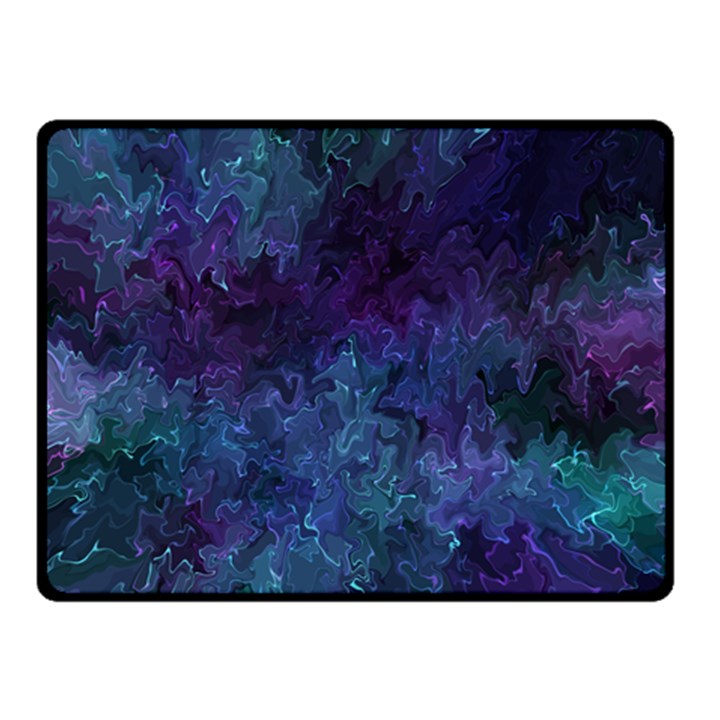 Glassy melty abstract Double Sided Fleece Blanket (Small) 